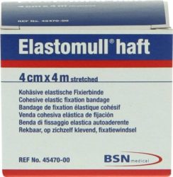 Elastomull haft 4cmx4m streched Kohösive elastische Fixierbinde 1 St Binden