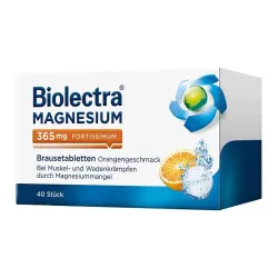 Biolectra MAGNESIUM 365mg FORTISSIMUM Orange  40 St Brausetabletten