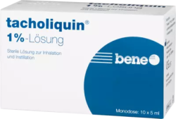 TACHOLIQUIN 1% Lösung für einen Vernebler Monodose 10X5 ml Lösung für einen Vernebler