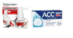 ACC akut 600mg Hustenlöser + Dobendan direkt Flurbiprofen Spray Set 1 Sparset