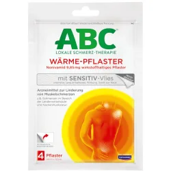 ABC WÄRME-PFLASTER mit SENSITIV-Vlies 4 St Pflaster