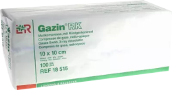 GAZIN Mullkomp.10x10 cm unsteril 16fach RK 100 St Kompressen