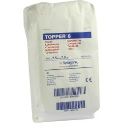 TOPPER 8 Kompr.7,5x7,5 cm unsteril 100 St Kompressen