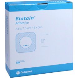 BIATAIN Schaumverband 7,5x7,5 cm selbst haftend 10 St Verband