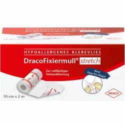 DracoFixiermull stretch 10 cm x 2 m 1 St Pflaster