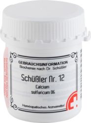 SCHÜSSLER Nr.12 Calcium sulfuricum D 6 Tabletten 400 St Tabletten