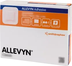 ALLEVYN Adhesive 10x10 cm haftende Wundauflage 10 St Verband