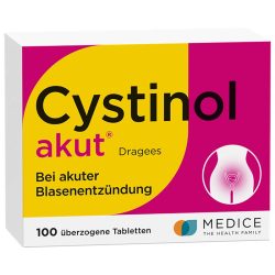Cystinol akut bei akuter Blasenentzündung & Harnwegsinfektion 100 St Überzogene Tabletten