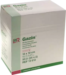 GAZIN Mullkomp.10x10 cm steril 8fach 25X2 St Kompressen