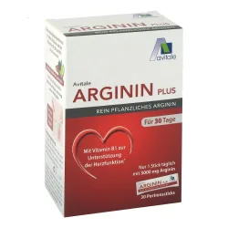 Avitale ARGININ Plus mit Vitamin B1 30X5.9 g Pulver