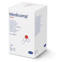 MEDICOMP extra Kompressen 10x10 cm unsteril 100 St Kompressen
