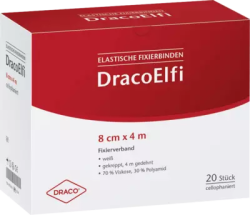 DracoElfi elastische Fixierbinde 8cm x 4m cellophaniert 1 St Binden
