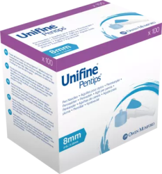 UNIFINE Pentips Kanüle 31 G 8 mm 100 St Kanüle