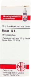 BORAX D 6 Globuli 10 g Globuli
