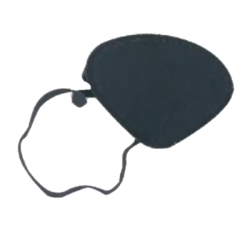 AUGENKLAPPE oval mit Gummiband 1 St