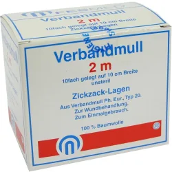 VERBANDMULL 2x1 m zickzack BW 20/100 unsteril 1 St