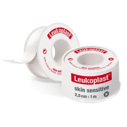 Leukoplast skin sensitive medizinisches Rollenpflaster 2,5 cm x 1 m 1 St Pflaster