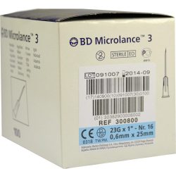 BD MICROLANCE Kanüle 23 G 1 0,6x25 mm 100 St Kanüle