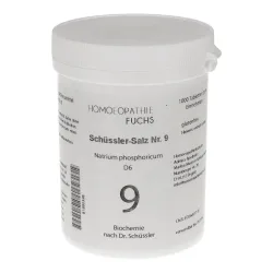 HOMOEOPATHIEFUCHS Schüssler-Salz Nr. 9 Natrium phosphoricum D6 1000 St Tabletten