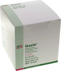 GAZIN Mullkomp.5x5 cm steril 8fach 25X2 St Kompressen
