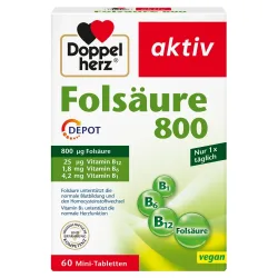 Doppelherz aktiv Folsäure 800 DEPOT  60 St Tabletten