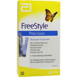 FREESTYLE Precision Blutzucker Teststr.o.Codier. 50 St Teststreifen