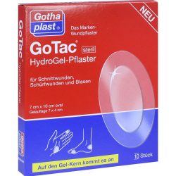 GOTAC HydroGel-Pflaster 7x10 cm steril 10 St Pflaster