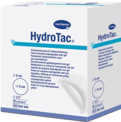 HYDROTAC Schaumverband 6 cm rund steril 10 St Verband