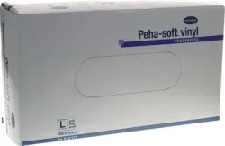 Peha-soft Vinyl Untersuchungshandschuhe unsteril puderfrei L 100 St Handschuhe