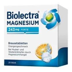 Biolectra MAGNESIUM 243mg FORTE Orange  20 St Brausetabletten