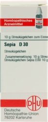 SEPIA D 30 Globuli 10 g Globuli