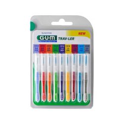 GUM TRAV-LER Sortiment Interdentalbürsten 9 St Zahnbürste