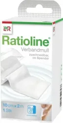 RATIOLINE acute Verbandmull 10 cmx2 m gerollt 1 St Verband
