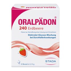 ORALPÄDON 240 Erdbeere Beutel 10 St Pulver