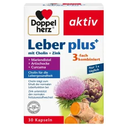 Doppelherz aktiv Leber plus mit Cholin + Zink 30 St Kapseln