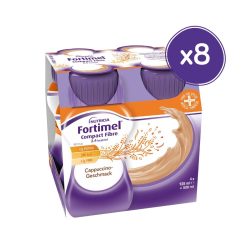 Fortimel Compact Fibre 2.4 Trinknahrung Cappuccino 8X4X125 ml Flüssigkeit