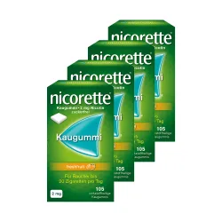 nicorette Kaugummi 2mg freshfruit 105 Stk. 4er Set 4X105 St Kaugummi