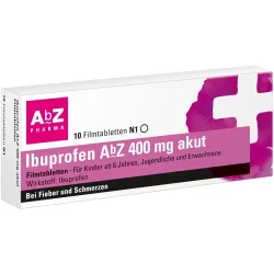 Ibuprofen AbZ 400mg akut 10 St Filmtabletten
