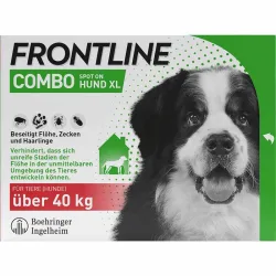 FRONTLINE COMBO gegen Zecken, Flöhe (Flöhe, Eier, Larven, Puppen) bei Hunden XL (40-60Kg) 3 St Lösung