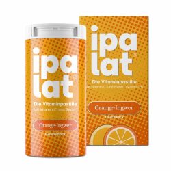 ipalat Die Vitaminpastille Orange-Ingwer 40 St Pastillen