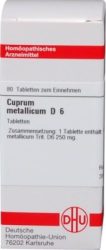 CUPRUM METALLICUM D 6 Tabletten 80 St Tabletten
