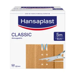 Hansaplast CLASSIC Atmungsaktiv 8cm x 5m 1 St Pflaster