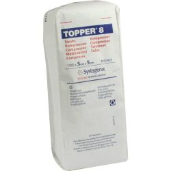 TOPPER 8 Kompr.5x5 cm unsteril 100 St Kompressen