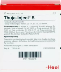 THUJA INJEEL S Ampullen 10 St Ampullen