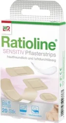 RATIOLINE sensitive Pflasterstrips in 4 Größen 20 St Pflaster