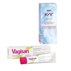 verschiedene Marken, Vagisan Feuchtcreme+K Y Jelly Gleitgel Set 1 Sparset
