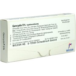 WELEDA GENCYDO 5% Injektionslösung 8 St Injektionslösung