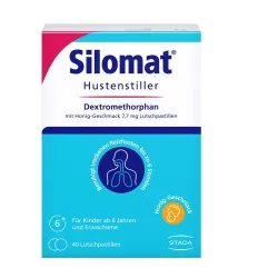 Silomat Hustenstiller Dextromethorphan Honig 40 St Lutschpastillen