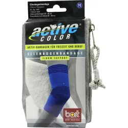 BORT ActiveColor Ellenbogenbandage medium blau 1 St Bandage