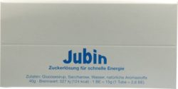 JUBIN Zuckerlösung schnelle Energie Tube 12X40 g Tube